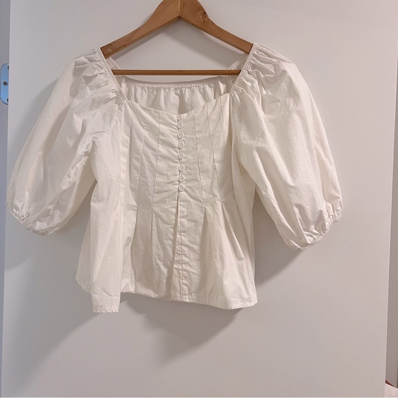 Oak + Fort Cotton Peasant Top - Small - Picture 1 of 2